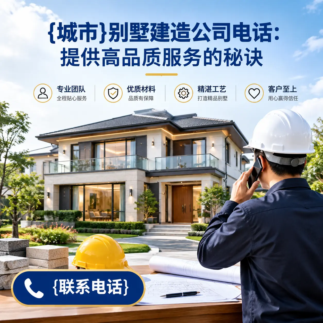 道真别墅建造公司电话:提供高品质服务的秘诀