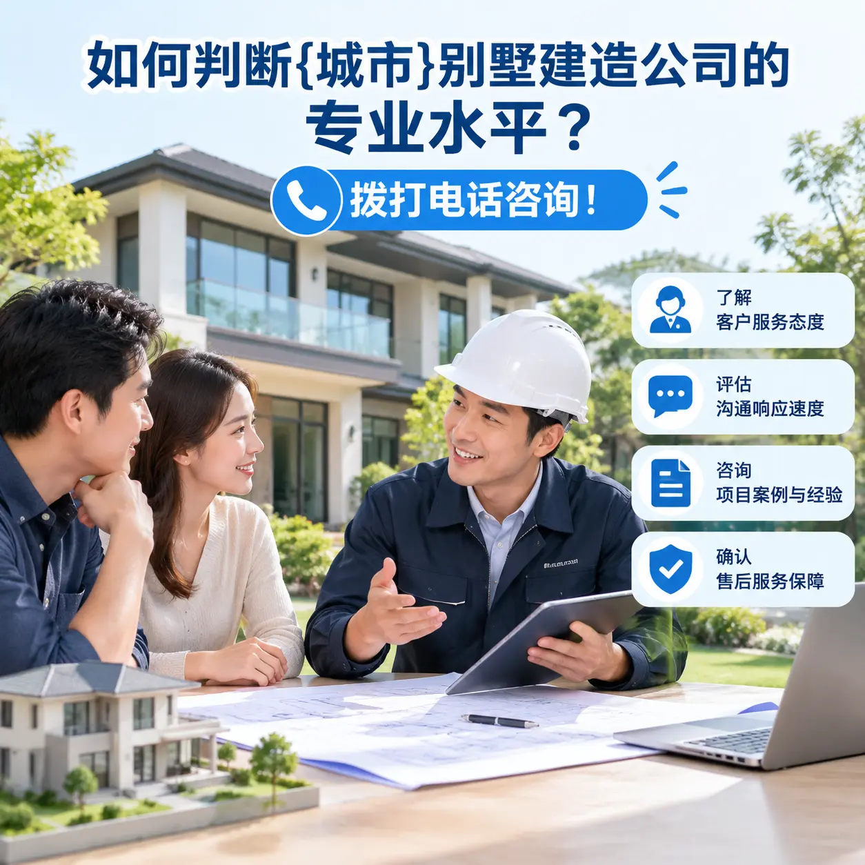 如何判断道真别墅建造公司的专业水平？拨打电话咨询！